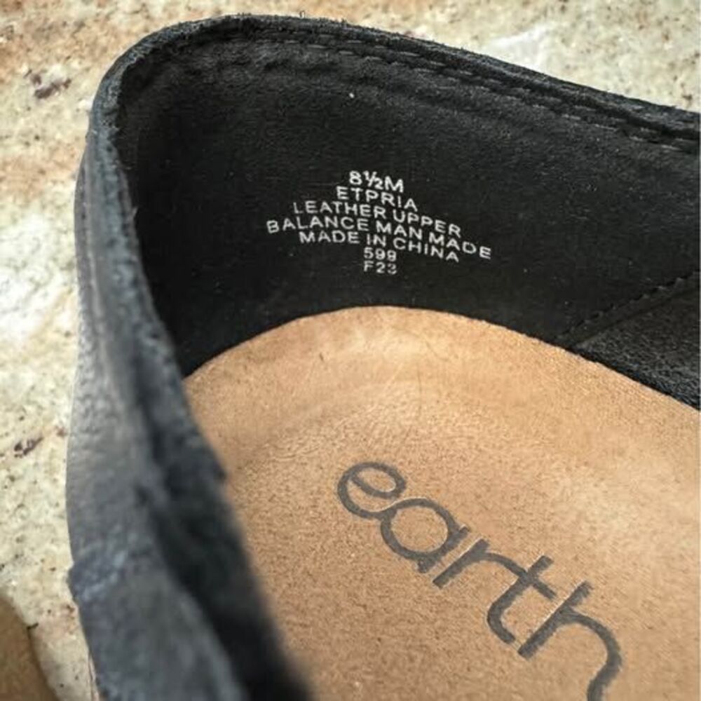Earth Etpria Leather Slip-On Shoes Size 8.5 - Picture 3 of 9